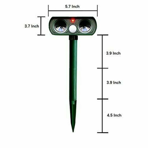 Repulzor - Répulsif Ultrasonique Solaire À Piquet