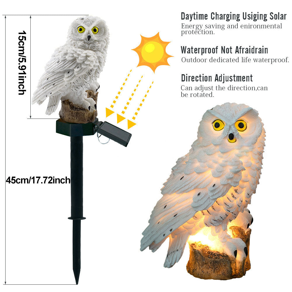 LumiOwl | Éclairage Solaire Extérieur – Décoration Charmante et Durable