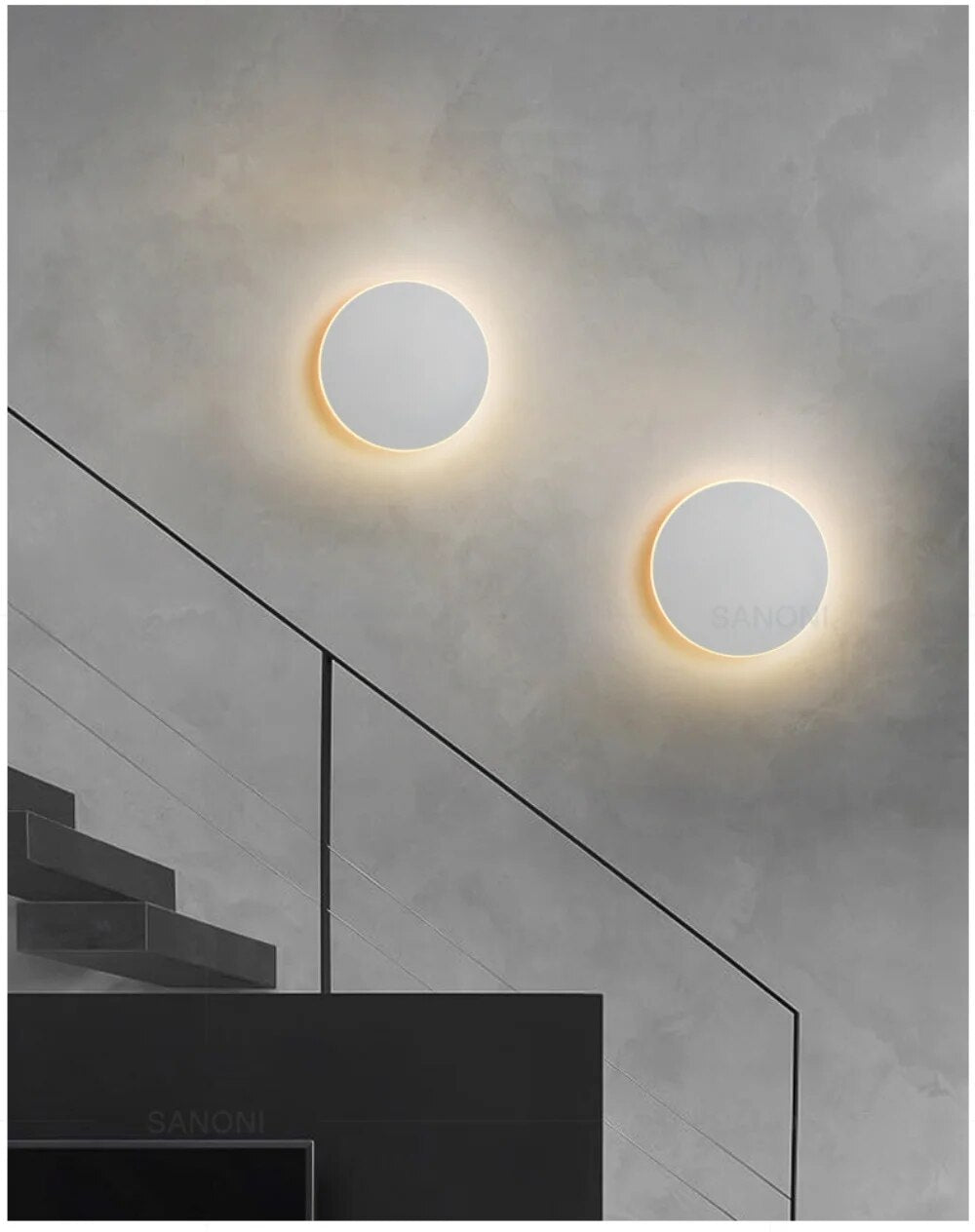 Lunéor | Lampe Murale LED – Design Rond et Éclairage Moderne