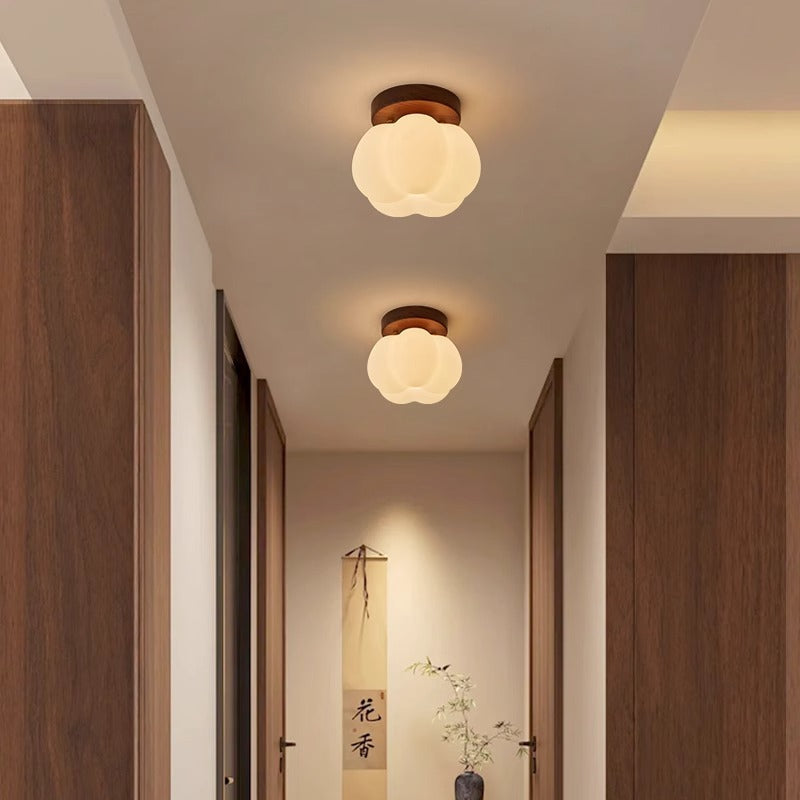 Élaria | Lustre Citrouille – Design Raffiné et Lumière Douce