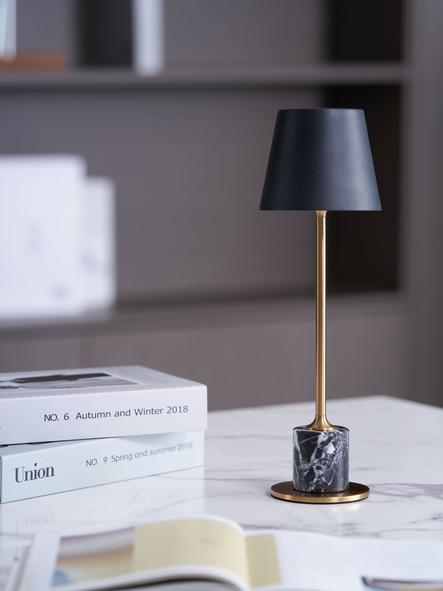 Mabréa | Lampe de Table Rechargeable – Base noire sans fil