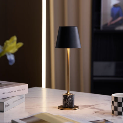Mabréa | Lampe de Table Rechargeable – Base noire sans fil