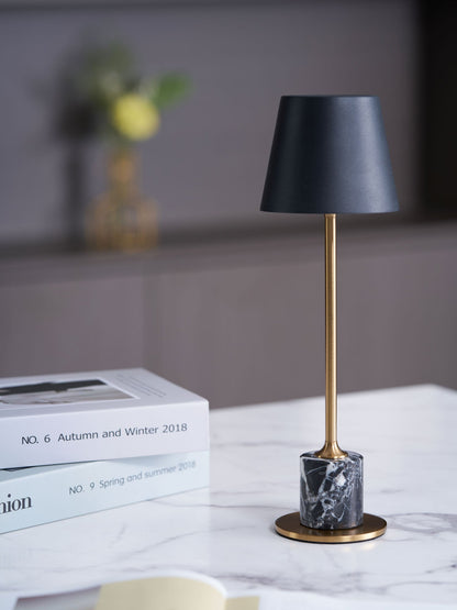 Mabréa | Lampe de Table Rechargeable – Base noire sans fil