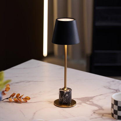Mabréa | Lampe de Table Rechargeable – Base noire sans fil