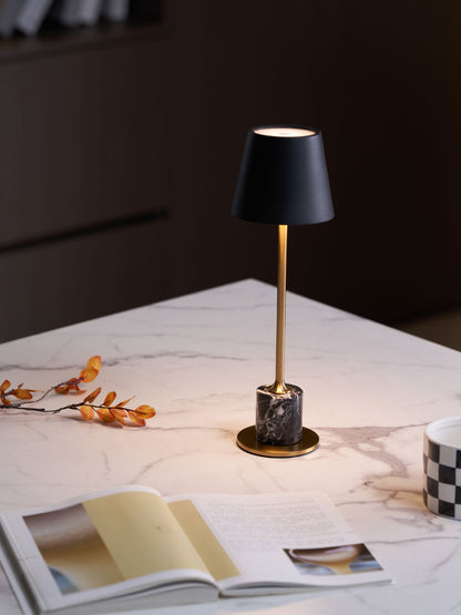 Mabréa | Lampe de Table Rechargeable – Base noire sans fil