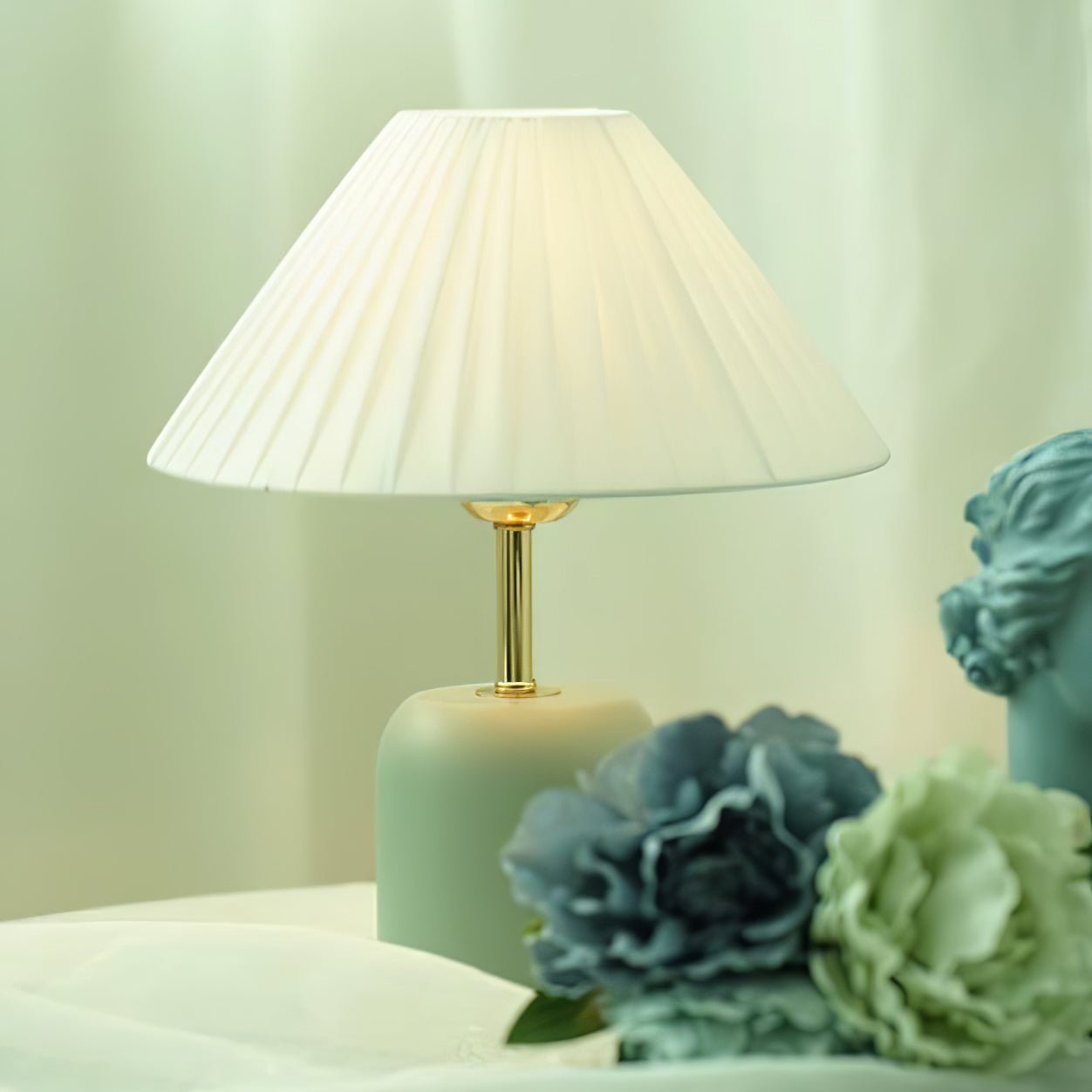 Maréline | Lampe de Table – Lueur apaisante style gravé
