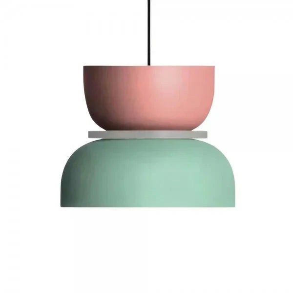 Marenza | Suspension Scandinave – Design Macaron et Élégance Moderne Rose + Vert clair