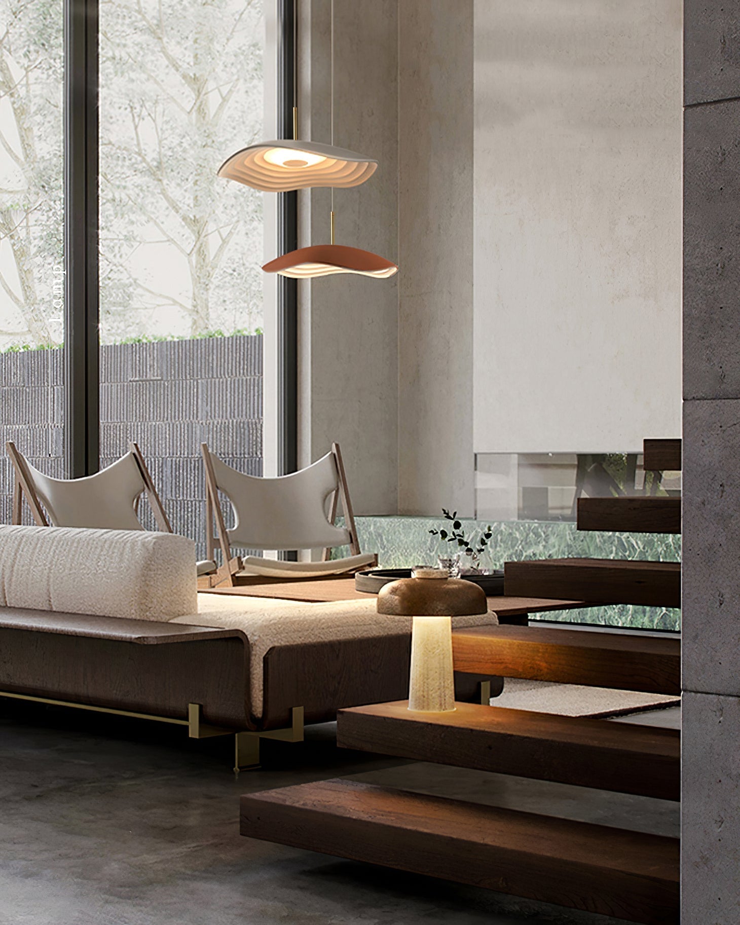 Maréva | Suspension LED – Courbes Élégantes et Éclat Raffiné