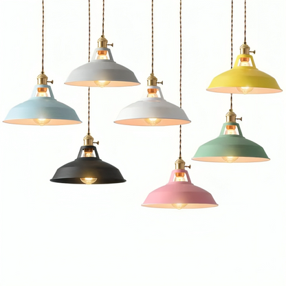 Métallia | Lampe Suspendue – Design Industriel Rétro & Élégant