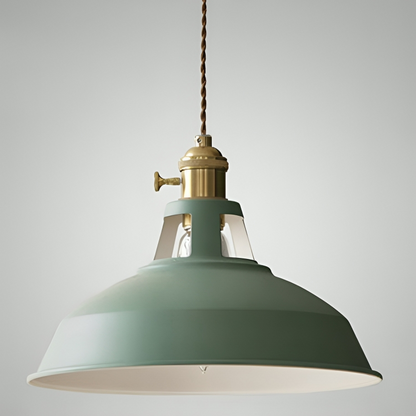 Métallia | Lampe Suspendue – Design Industriel Rétro & Élégant Vert