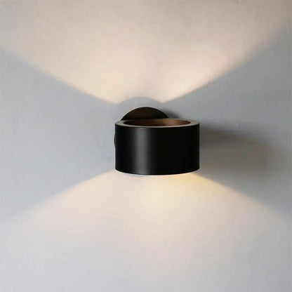 Nimbéa | Applique Murale LED – Noir & Or, Design Moderne Noir