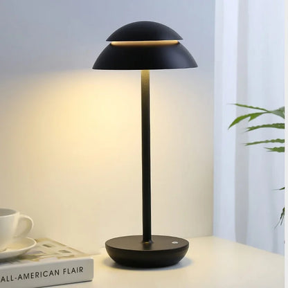 Nivara | Lampe de Table Sans Fil – Rechargeable Tactile et Élégante Noir