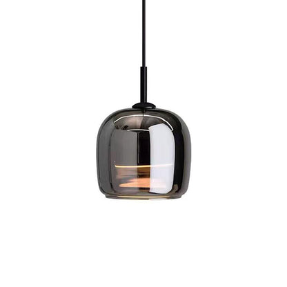 Noctavia | Lustre en Verre Noir – Élégance Nordique et Design Moderne 1 Tête
