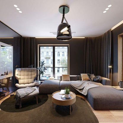 Noctéa | Lampe Suspendue – Verre soufflé LED design contemporain