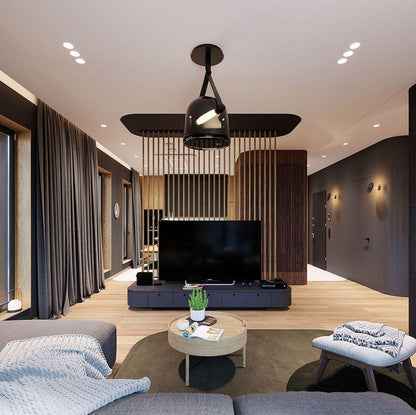 Noctéa | Lampe Suspendue – Verre soufflé LED design contemporain