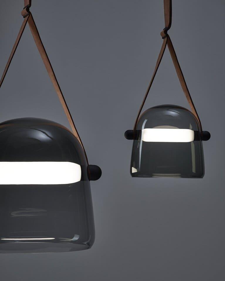 Noctéa | Lampe Suspendue – Verre soufflé LED design contemporain