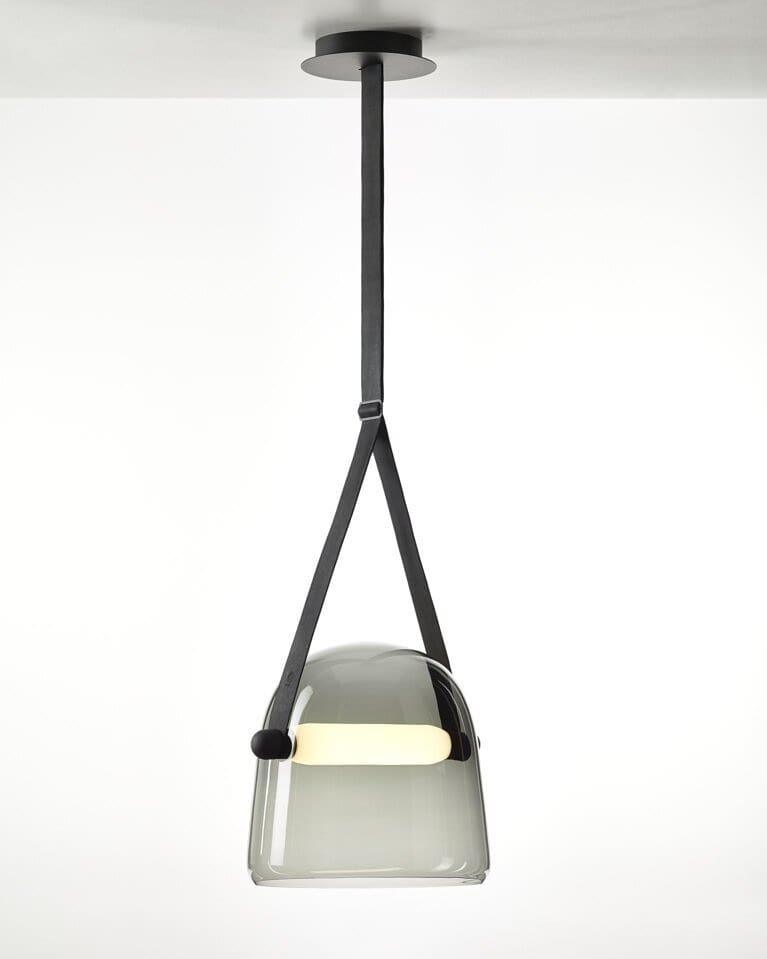 Noctéa | Lampe Suspendue – Verre soufflé LED design contemporain