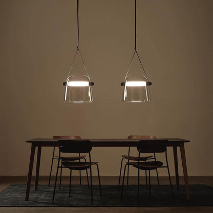 Noctéa | Lampe Suspendue – Verre soufflé LED design contemporain