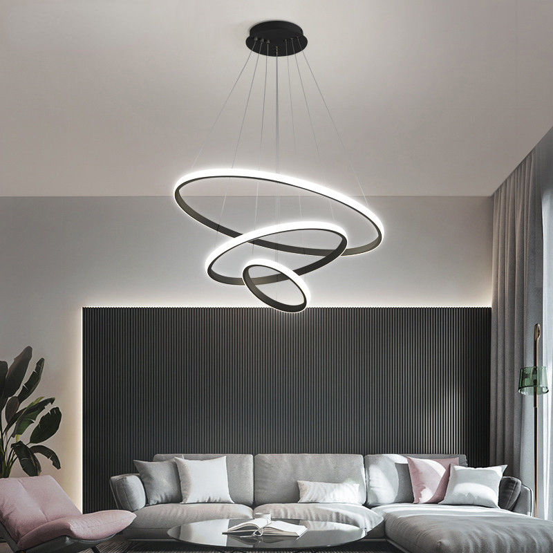 Oréliane | Plafonnier LED Moderne – 3 Anneaux Réglables et Design Élégant
