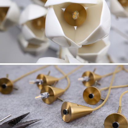 Orévia | Suspension Florale – Lumière Douce et Charme Naturel