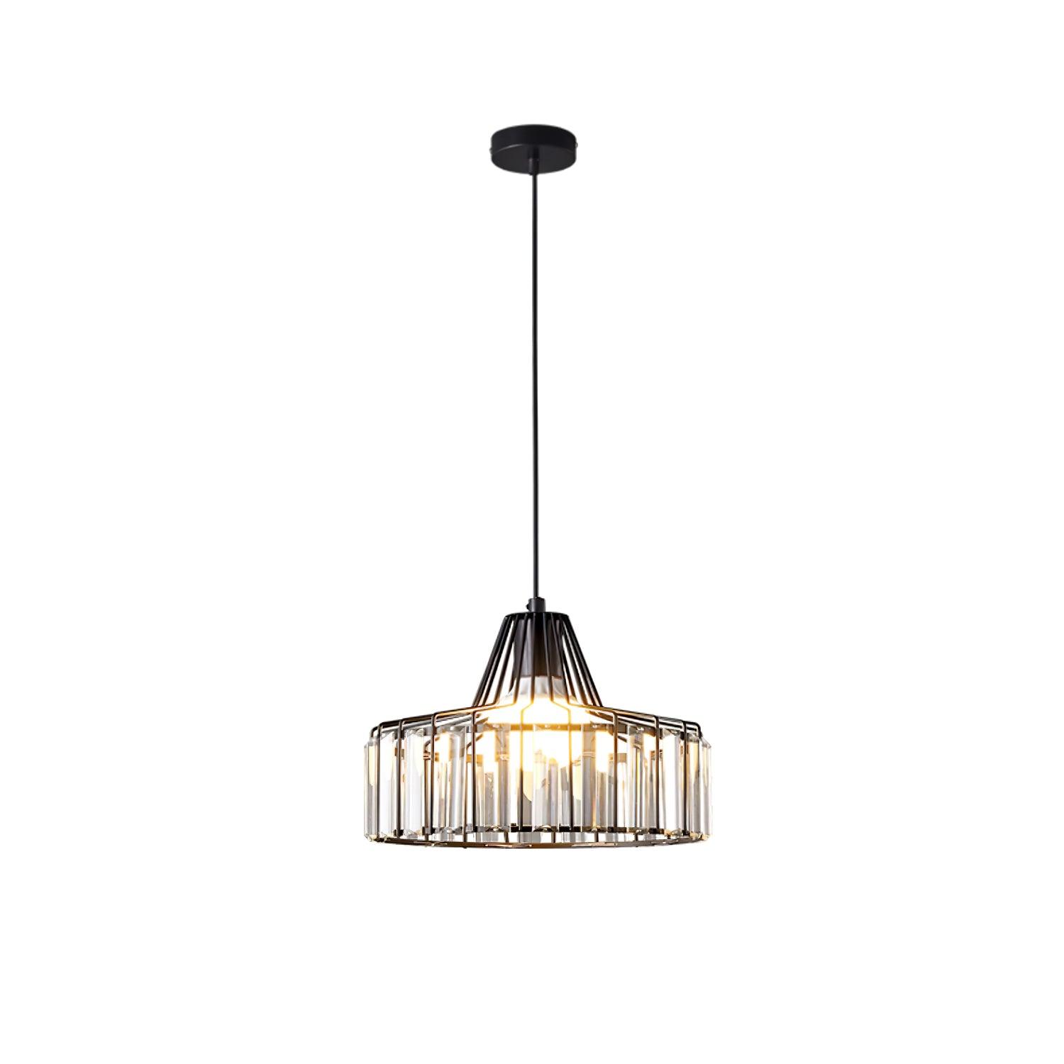 Orfina | Lampe Suspendue – Diffusion brillante abat jour cristal