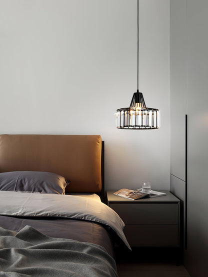 Orfina | Lampe Suspendue – Diffusion brillante abat jour cristal