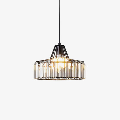 Orfina | Lampe Suspendue – Diffusion brillante abat jour cristal