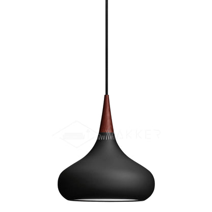 Veléandre | Lampe Suspendue – Verre blanc finitions or et noir