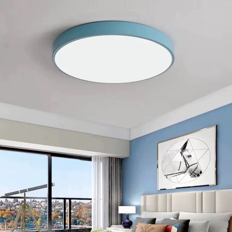 Orivis | Plafonnier LED Ultra-Plat – Éclairage Élégant et Moderne Bleu