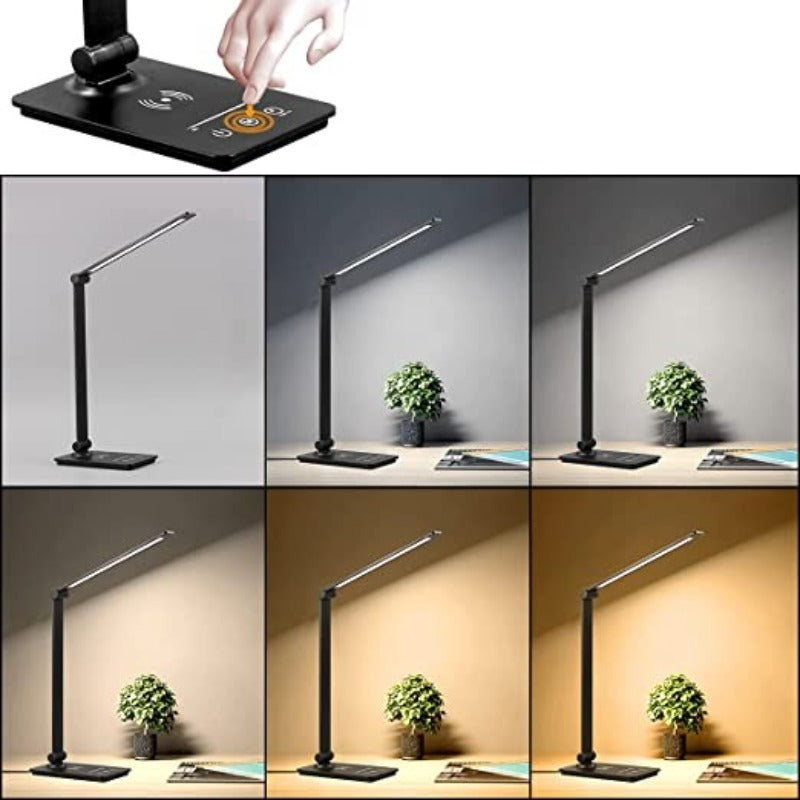 Orrélia | Lampe de Bureau LED – Design Moderne avec Chargeur Sans Fil Intégré