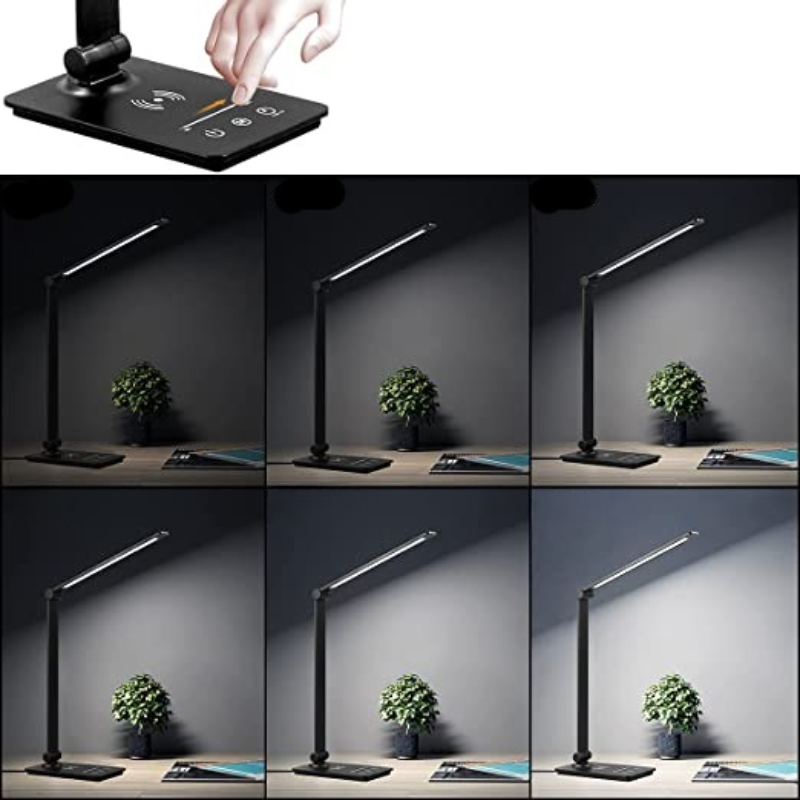 Orrélia | Lampe de Bureau LED – Design Moderne avec Chargeur Sans Fil Intégré