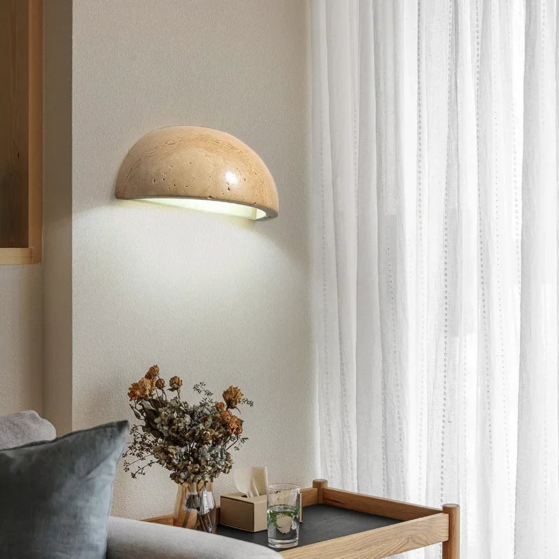 Pierralys | Applique Murale LED en Pierre – Élégance Naturelle pour Salon et Chambre