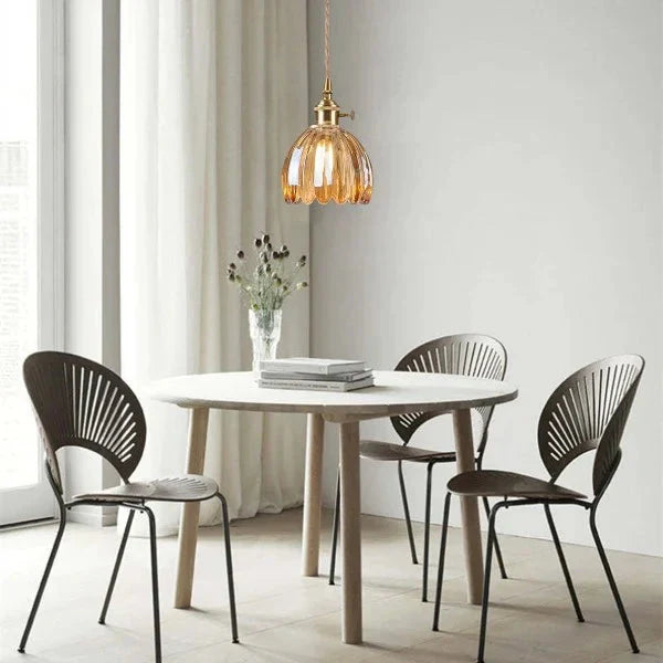 Sakurine | Suspension Japonaise – Fleur Rétro à Lueur Douce