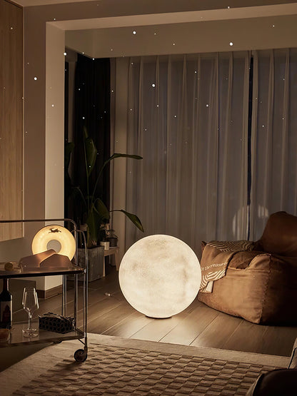 Séléné | Lampe de Table – Surface lunaire lumière douce