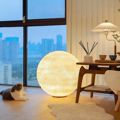Séléné | Lampe de Table – Surface lunaire lumière douce