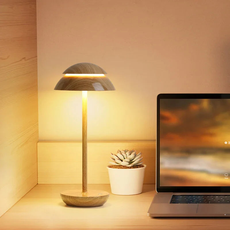 Solara | Lampe de table sans fil et dimmable Bois