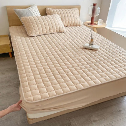 Soméa | Protège-Matelas Respirant – Confort Luxueux & Protection Hygiénique Beige