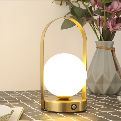 Sphéria | Lampe de Table Sans Fil – Design Sphérique Rechargeable et Tactile