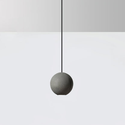 Syléor | Suspension Design – Modernité Épurée et Ambiance Unique Gris ciment Modèle A Éclairé par le bas — 10 cm × H 10 cm