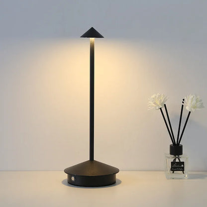 Tactilux | Lampe de Table Sans Fil – Tactile & Rechargeable Noir