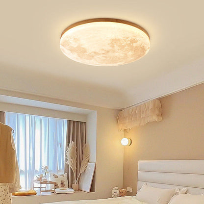 Valencia | Lustre de Plafond LED – Style Rond Élégant et Durable Bois