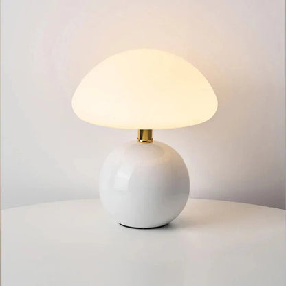 Valéora | Lampe de Table – Inspiration Bauhaus et Élégance Unique Blanc
