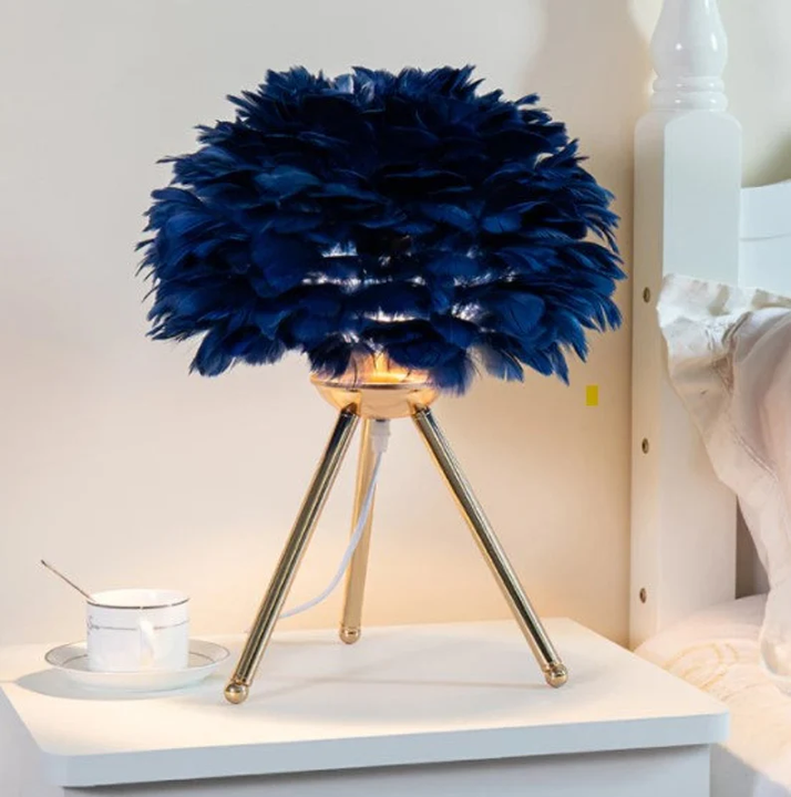 Veluaria | Lampe de Table – Éclairage Dimmable et Ambiance Cocooning Bleu
