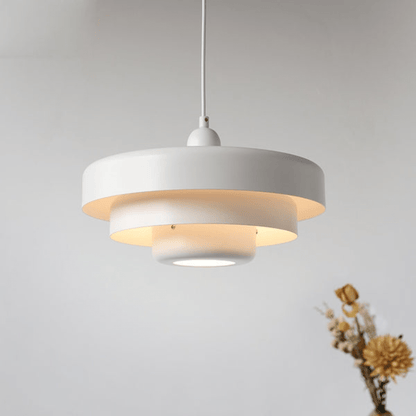 Vintoria | Suspension LED – Design Bauhaus & Élégance Sophistiquée Blanc