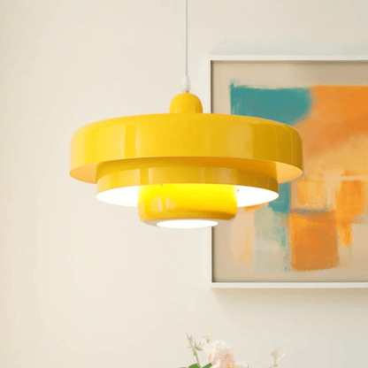 Vintoria | Suspension LED – Design Bauhaus & Élégance Sophistiquée Jaune