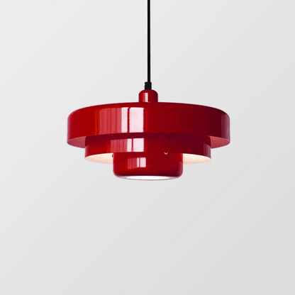 Vintoria | Suspension LED – Design Bauhaus & Élégance Sophistiquée Rouge