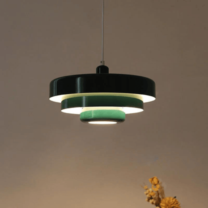 Vintoria | Suspension LED – Design Bauhaus & Élégance Sophistiquée Vert