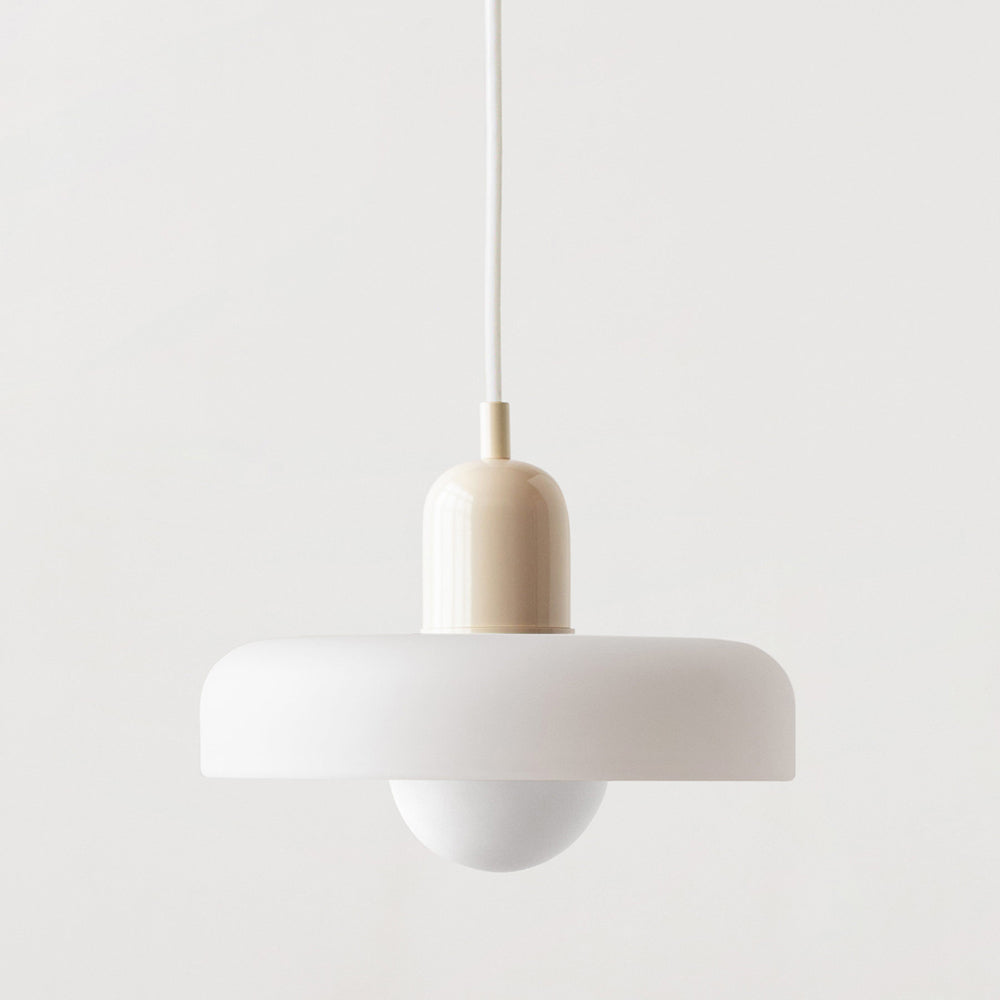 Vitréna | Suspension Bauhaus – Élégance Artistique et Design Moderne Blanc Beige
