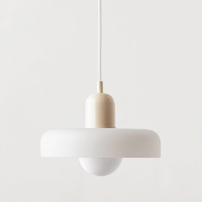 Vitréna | Suspension Bauhaus – Élégance Artistique et Design Moderne Blanc Beige