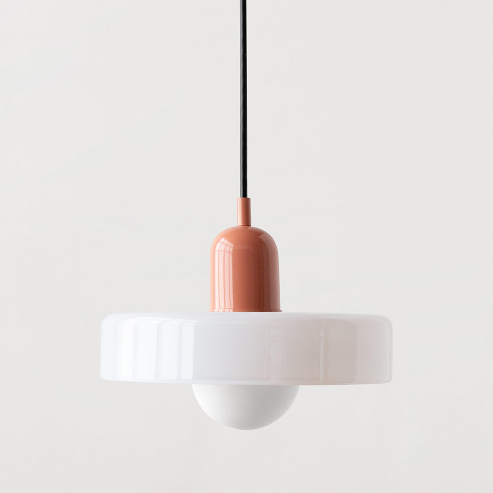 Vitréna | Suspension Bauhaus – Élégance Artistique et Design Moderne Blanc Rose